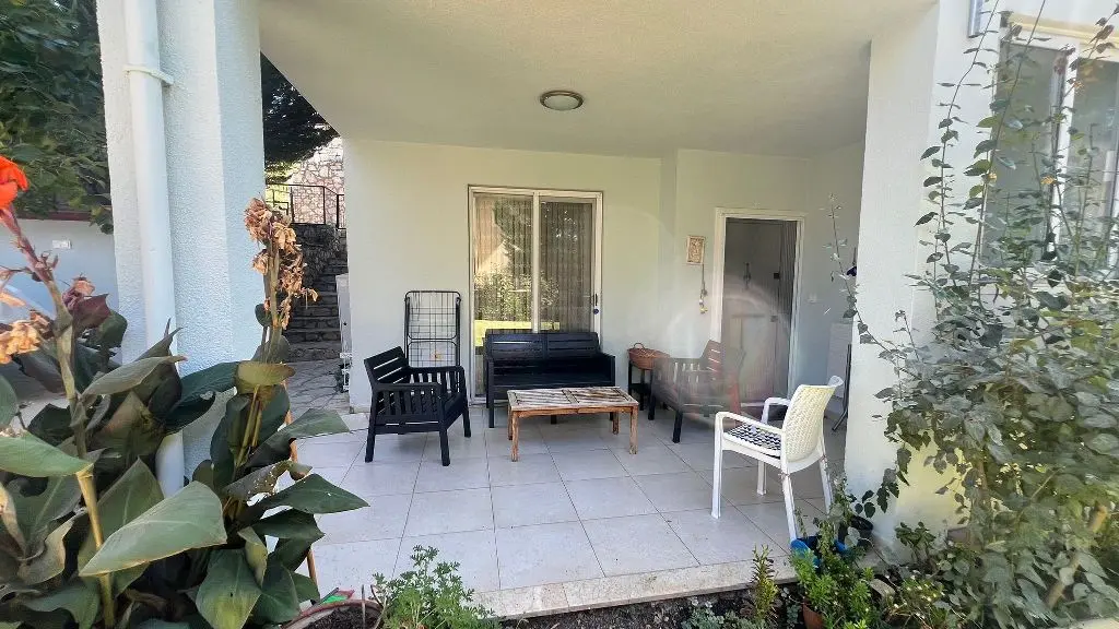 Shaded terrace